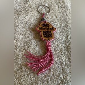 Pink Marrakech Keychain with Tassel
